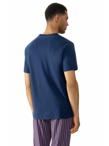Mey Rundhals T-Shirt für Herren in blau