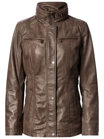 CBL Damen Lederjacke in grau