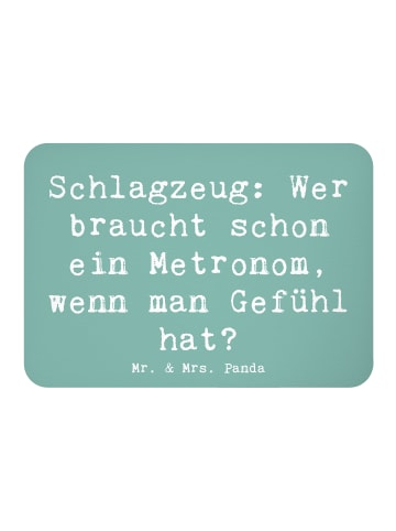 Mr. & Mrs. Panda magnet Spruch Schlagzeug Gefühl mit Spruch in Meeresbrise