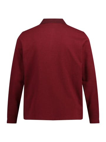 JP1880 Poloshirt in dunkel kirschrot