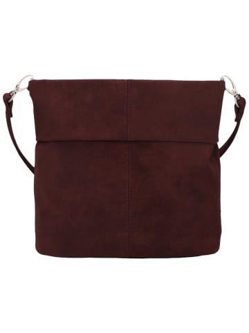 Zwei Beuteltasche Mademoiselle M8 in Nubuk-Bordeaux