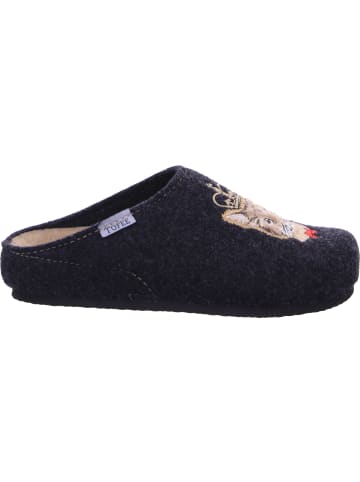 Tofee Pantoffel in schwarz