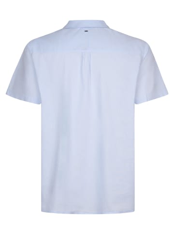 Petrol Industries Unifarbenes Kurzarmhemd Große Größen Baja1000 in Blau