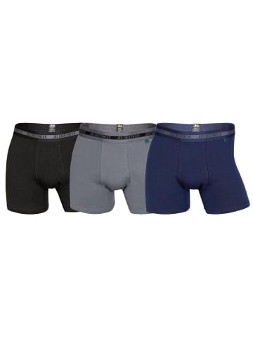 JBS Boxershort 3er Pack in Schwarz/Grau/Marine