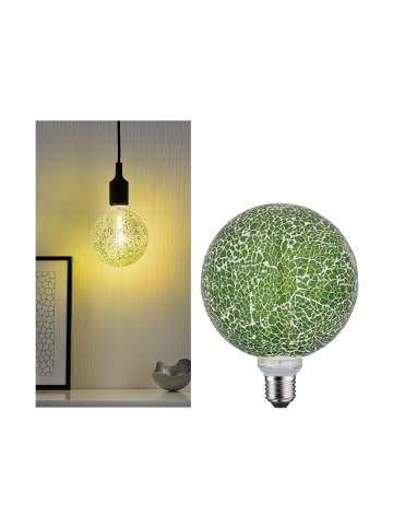 paulmann LED G125 Miracle Mosaic 470lm green dim E27 2700K 230V F