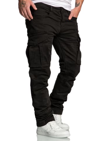 Amaci&Sons Cargo Jogger-Chino WYATT in Schwarz