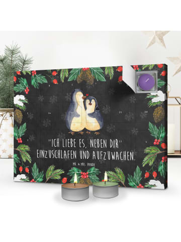 Mr. & Mrs. Panda Adventskalender Pinguine Einschlafen mit Spruch in Kreidetafel
