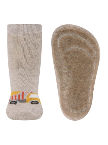 ewers Stoppersocken Truck in dunkel beige meliert