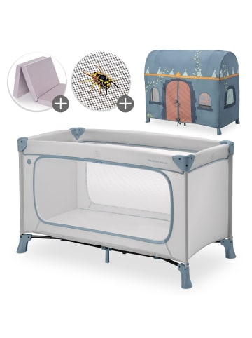Hauck Reisebett Set Dream N Play Plus inkl. Spielzelt, in grau,blau