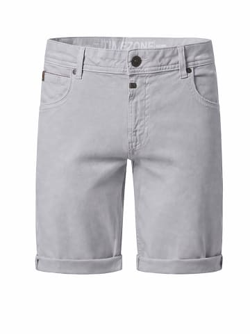 Timezone Unifarbene Shorts mit geradem Schnitt und Five-Pocket-Design in Grau