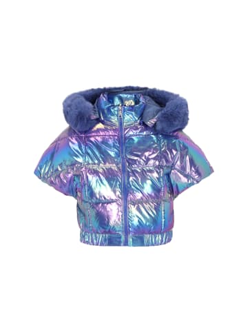 myMo Women Vest in blue rainbow