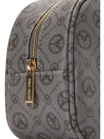 Carlo Colucci Kosmetiktasche Cozzio in Grau