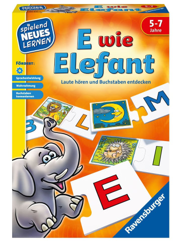 Ravensburger E wie Elefant | Laute hören und Buchstaben entdecken / 31 Buchstaben / 57...