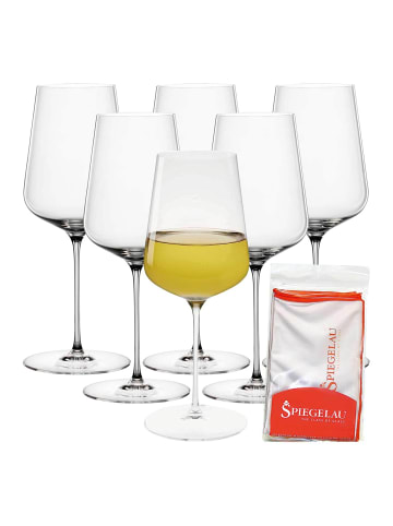 Spiegelau 6er Set Universalgläser + Poliertuch Definition 550 ml in transparent