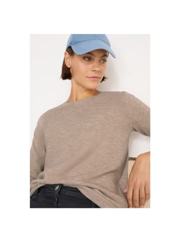 Cecil Pullover in toffee cream heather melange