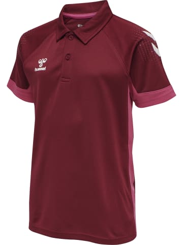 Hummel Polo Raglanärmel Hmllead Kinder in BIKING RED