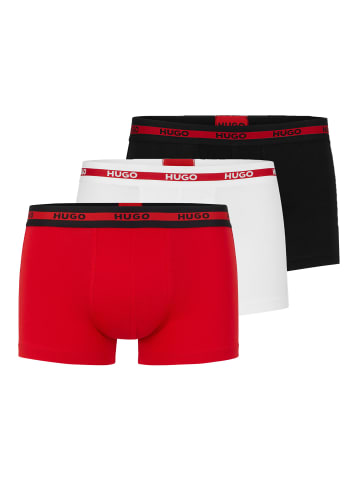 HUGO Boxershort 3er Pack in Schwarz/Rot/Weiß