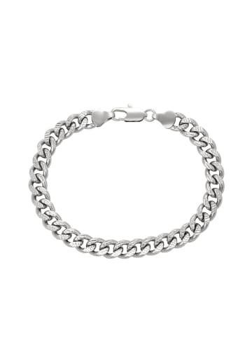 faina Women Curb Chain Link Bracelet in Silver