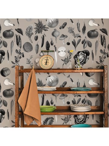 WALLPAPERS4BEGINNERS Tapete Küche in Beige - (W) 200 × (L) 280 cm