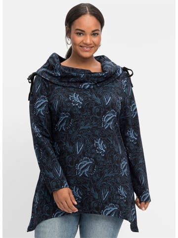 sheego by Joe Browns Sweatshirt in schwarz-bedruckt