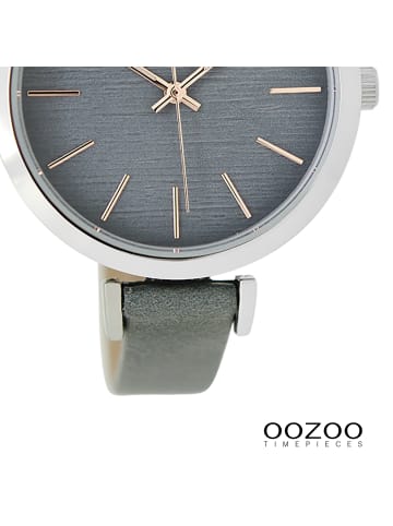 Oozoo Analog-Armbanduhr Oozoo Timepieces grau groß (ca. 40mm)