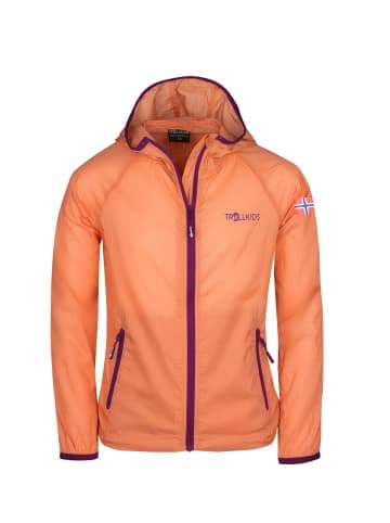 Trollkids Windjacke "Fjell" in Pfirsich/Maulbeere