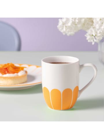 Villeroy & Boch 6er Set Henkelbecher Fleur Couleur 290 ml in Soleil