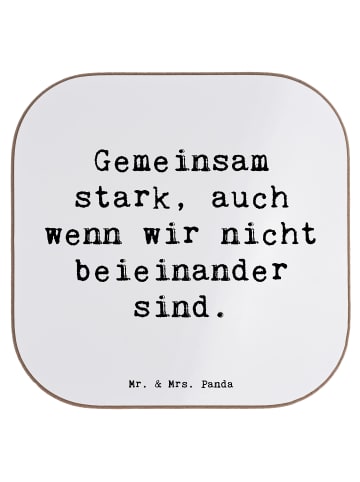 Mr. & Mrs. Panda Untersetzer Spruch Trennung von den Eltern mit ... in Weiß