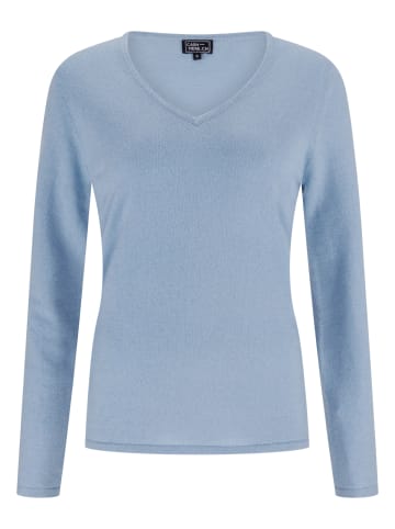 CASH-MERE.CH V-Ausschnitt Pullover in Hellblau