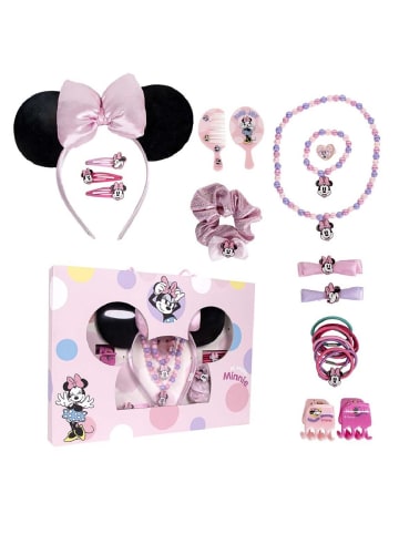 Disney Minnie Mouse Disney Minnie Mouse Beauty Set für Kinder – Kamm, Haargummi & mehr in Rosa