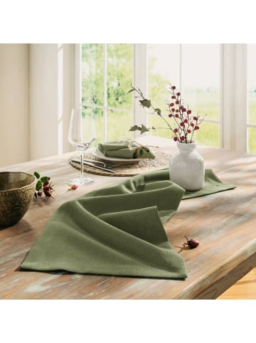 Erwin Müller Tischläufer Krefeld in oliv