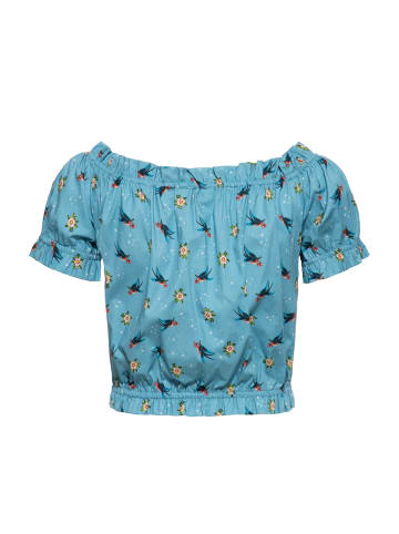 Queen Kerosin Queen Kerosin Cropped Top Oldschool Tattoo in blau