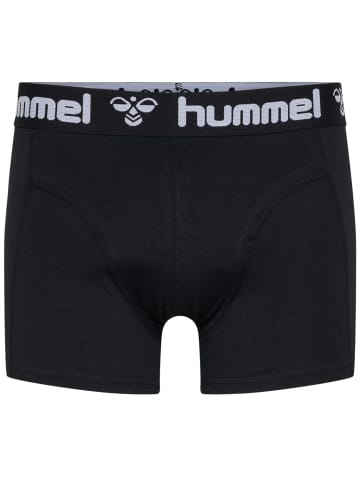 Hummel Boxershorts 2er-Pack Stretch-Unterwäsche in Weiß-Schwarz