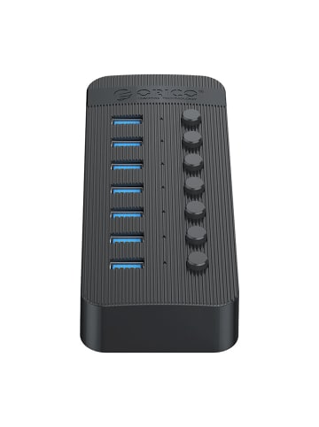 Orico CT2U3-7AB USB Hub 7-Port USB-A 3.0 Schwarz