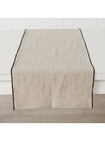 Boltze Läufer mit Borte JANEA in Beige, 40 x 140 cm