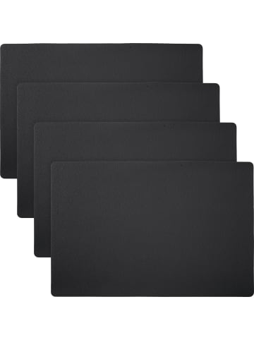 Erwin Müller Tischset 4er-Pack Lagoa in schwarz