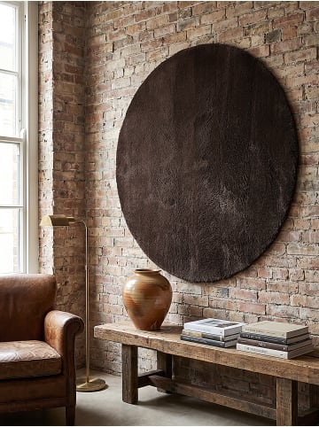 KADIMA DESIGN Läufer Uni rutschhemmend weich wohnlich Wohnzimmer Schlafzimmer in Braun