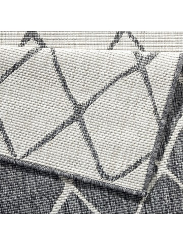 NORTHRUGS In- & Outdoor Wendeteppich Malaga Grau Creme