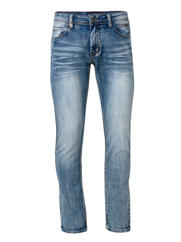 KOROSHI Regular fit stretch jeans. in blau