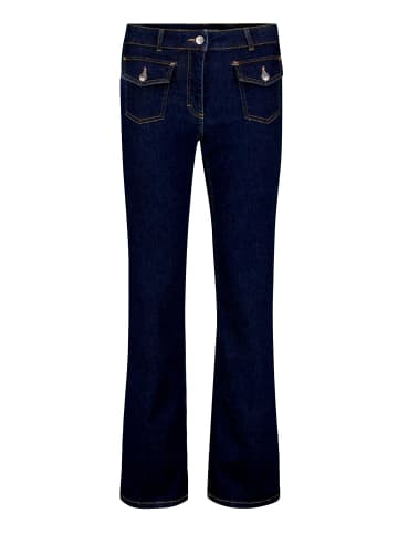 Betty Barclay Flared Cut-Jeans mit aufgesetzten Taschen in Dunkelblau