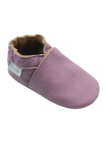 Basrakids Baby Krabbelschuhe aus Leder, weiche Lauflernschuhe mit rutschfester Sohle 