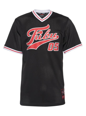 FUBU FUBU Mesh-T-Shirts in black/red/white