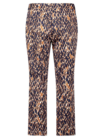 Betty Barclay Businesshose mit Bügelfalte in Dark Blue/Brown