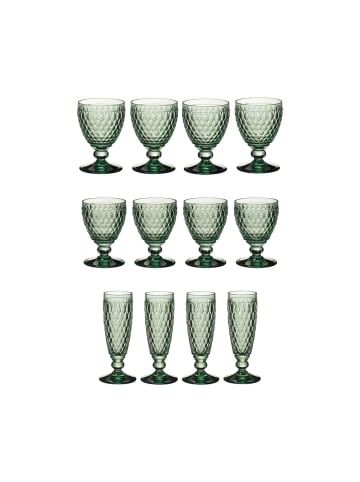 Villeroy & Boch 12er Set Wein- und Sektgläser Boston Coloured in grün