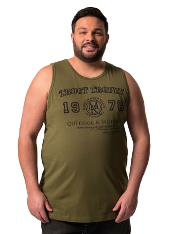 Men Plus Tank Top in dunkles olive