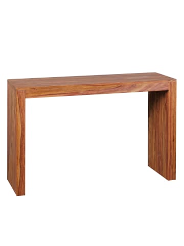 FineBuy Konsolentisch in Braun / Sheesham / 40x115x75