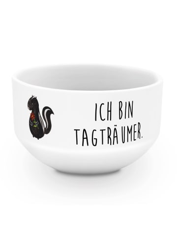 Mr. & Mrs. Panda Salatschälchen Stinktier Blume mit Spruch in Weiß