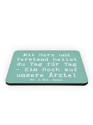 Mr. & Mrs. Panda magnet Spruch Arzt Herz Verstand mit Spruch in Meeresbrise