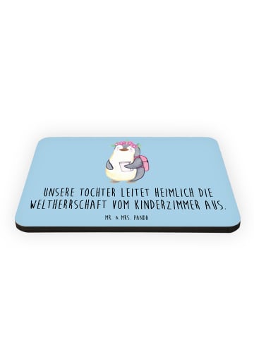 Mr. & Mrs. Panda whiteboardmagnet Tochter Weltherrschaft mit Spruch in Blau Pastell