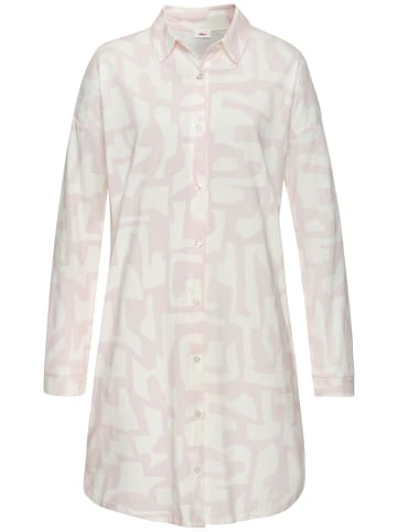 s.Oliver Nachthemd in rosa-weiß gemustert